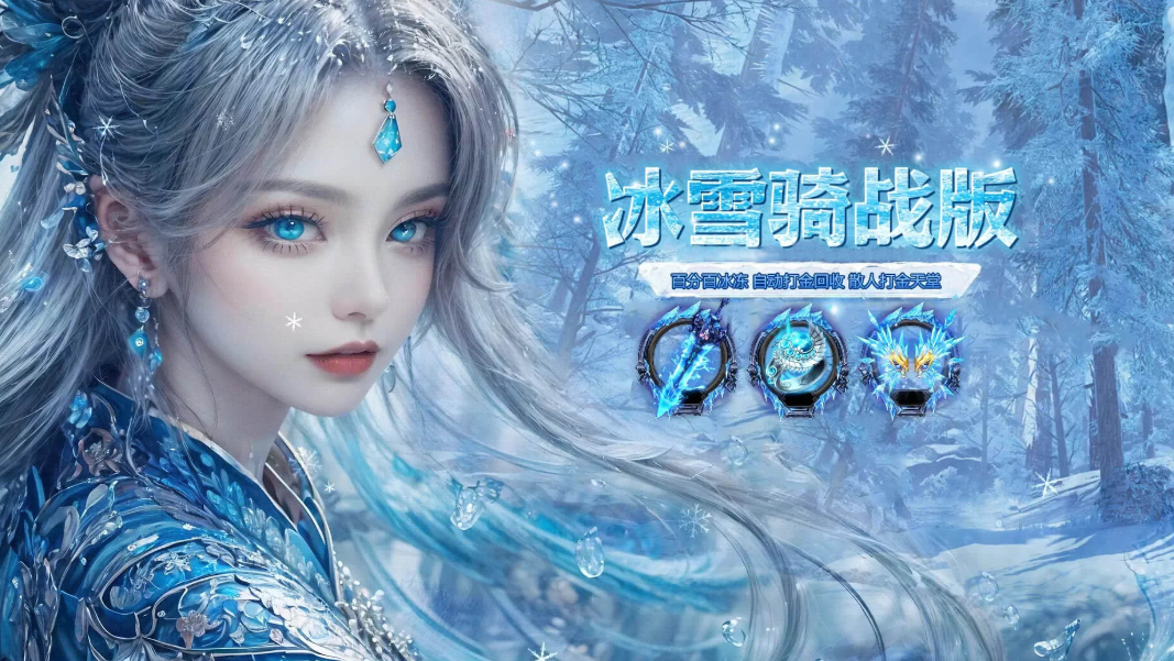 《冰雪传奇骑战版》:经典地图加骑战,砍怪带驹更过瘾!
